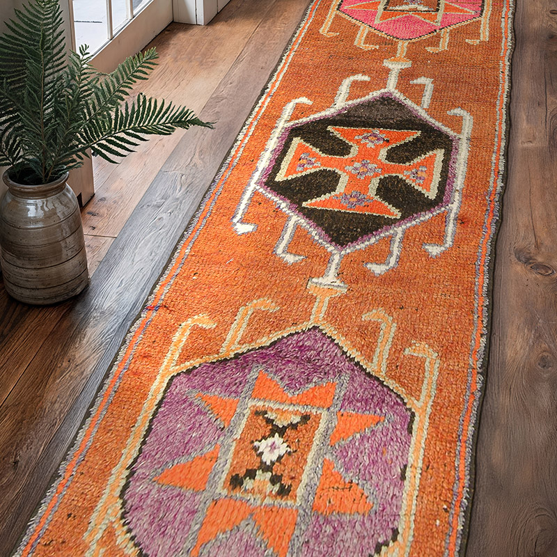 Vintage Anadolu Yolluk - 92 cm x 326 cm - K0075899