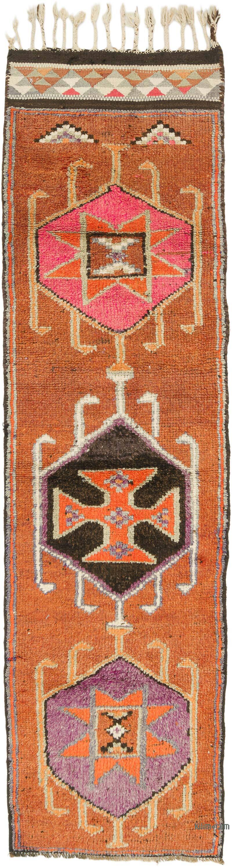 Vintage Anadolu Yolluk - 92 cm x 326 cm - K0075899