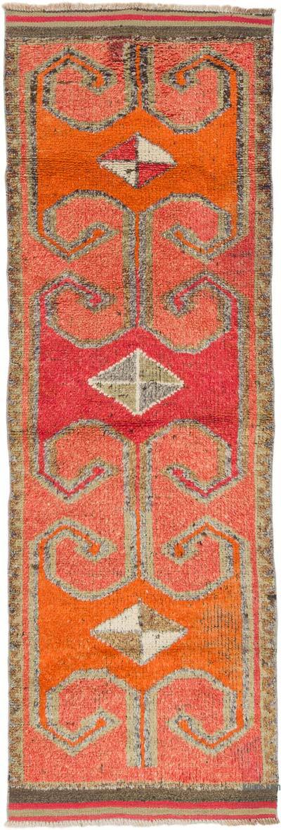Vintage Tribal Runner Rug - 3' 3" x 9' 6" (39" x 114")