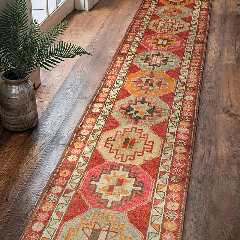 Vintage Anadolu Yolluk - 87 cm x 419 cm - K0075903