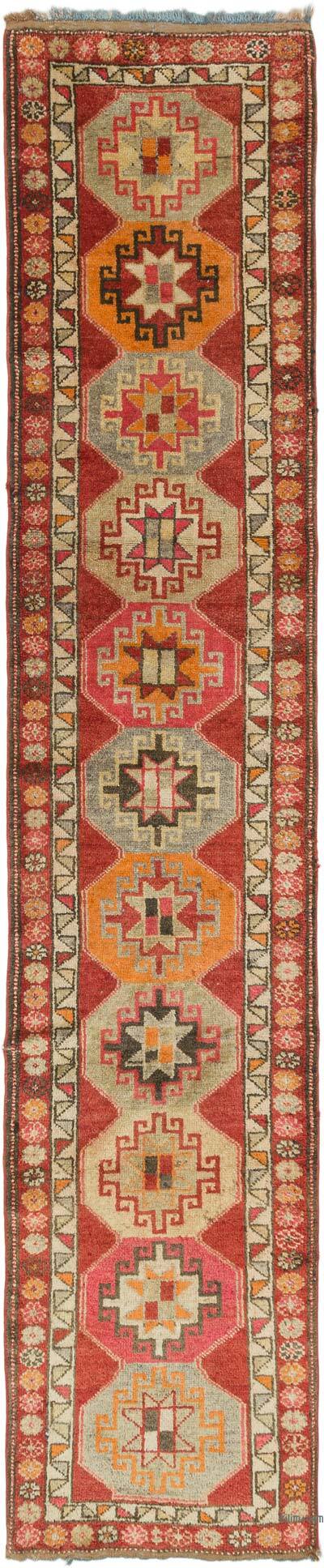 Alfombra Vintage de pasillo - 87 cm x 419 cm