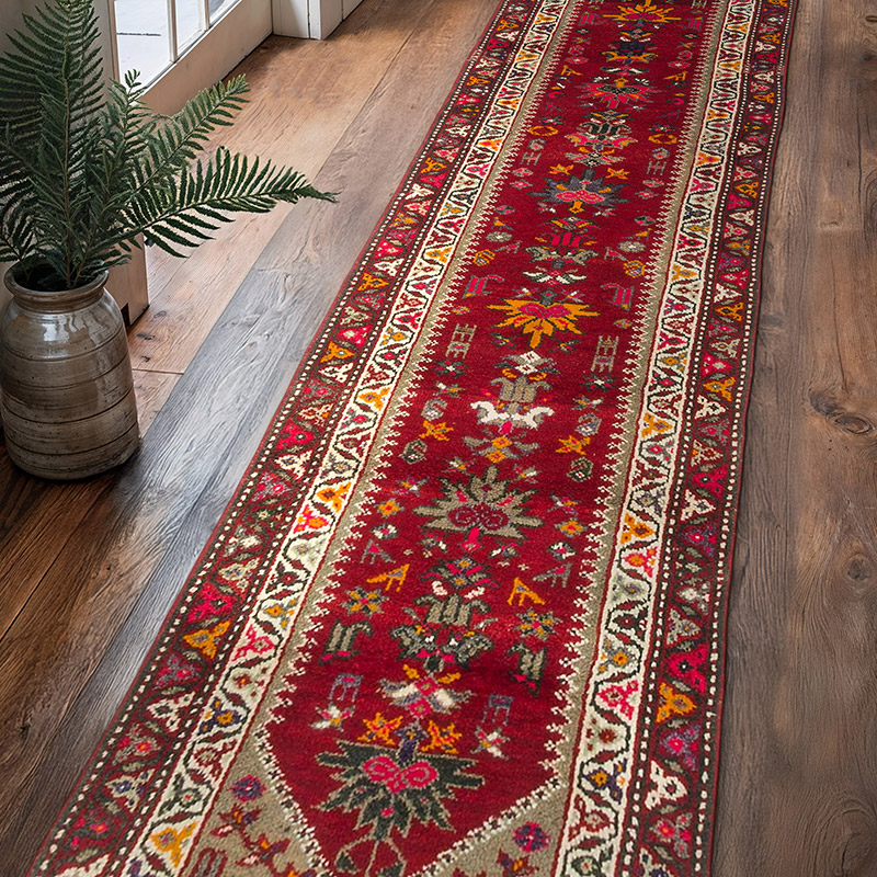 Vintage Anadolu Yolluk - 87 cm x 363 cm - K0075904