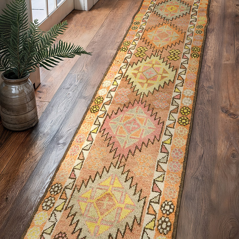 Vintage Tribal Runner Rug - 2' 9" x 13' 2" (33" x 158") - K0075907