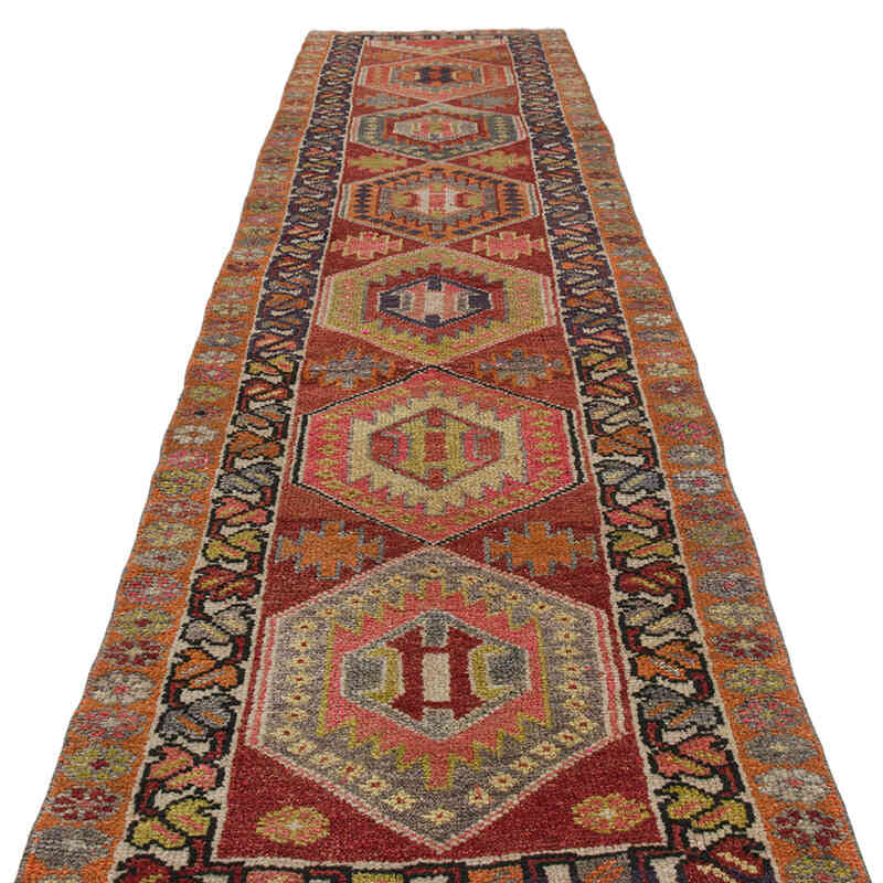 Alfombra Vintage de pasillo - 93 cm x 368 cm - K0075908