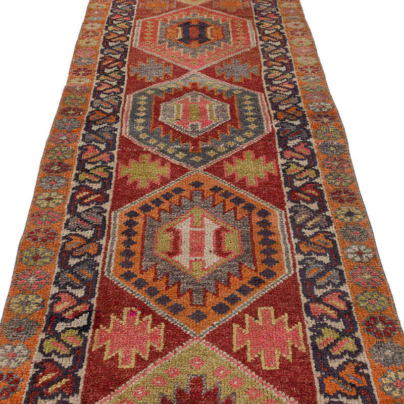 Alfombra Vintage de pasillo - 93 cm x 368 cm - K0075908