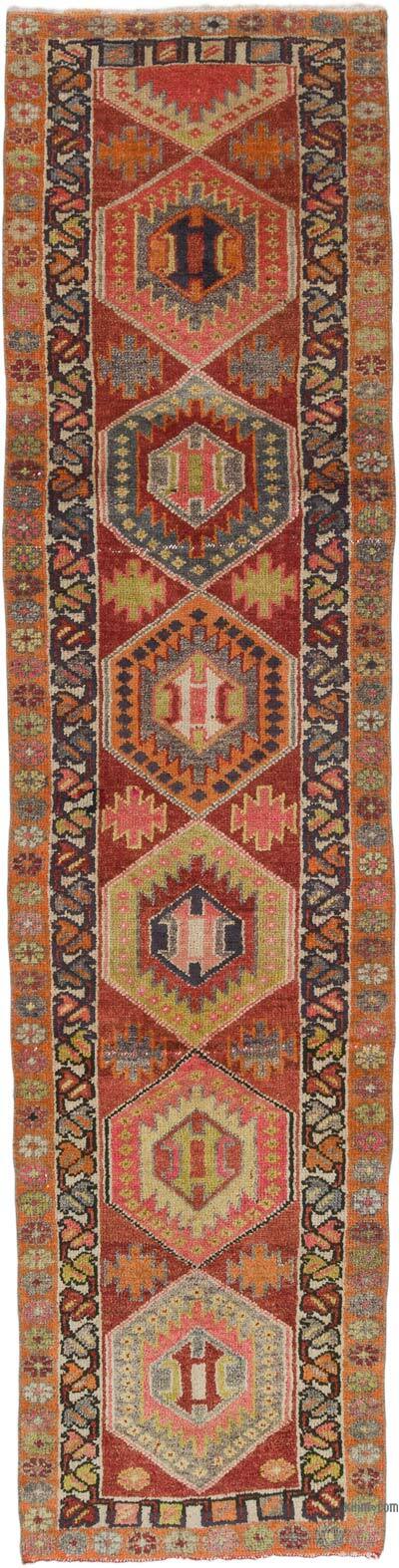 Vintage Tribal Runner Rug - 3' 1" x 12' 1" (37" x 145")