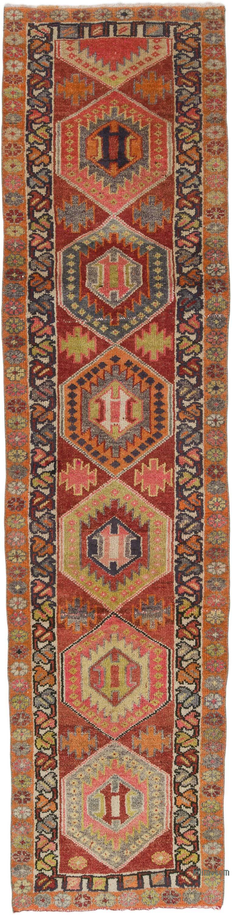 Alfombra Vintage de pasillo - 93 cm x 368 cm - K0075908