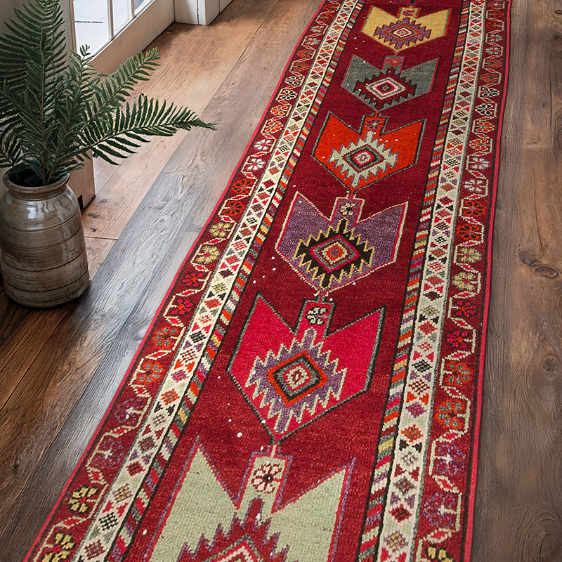 Vintage Anadolu Yolluk - 91 cm x 368 cm - K0075909