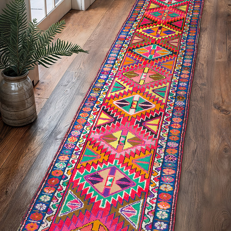 Vintage Anadolu Yolluk - 80 cm x 421 cm - K0075929