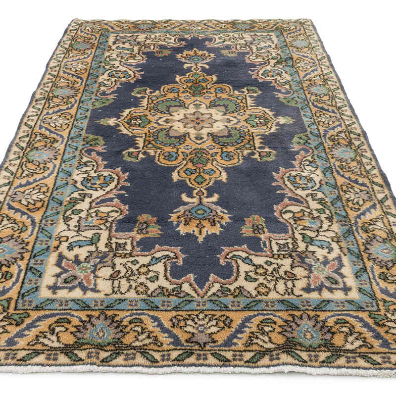 Alfombra Vintage Turca Anudada a Mano - 118 cm x 212 cm - K0075934