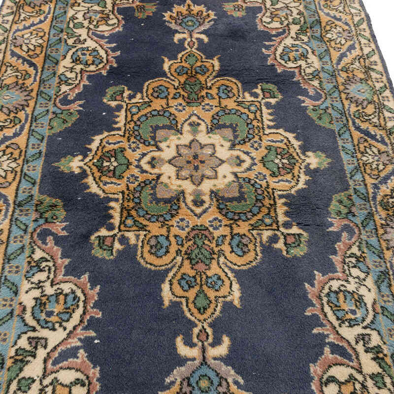 Alfombra Vintage Turca Anudada a Mano - 118 cm x 212 cm - K0075934