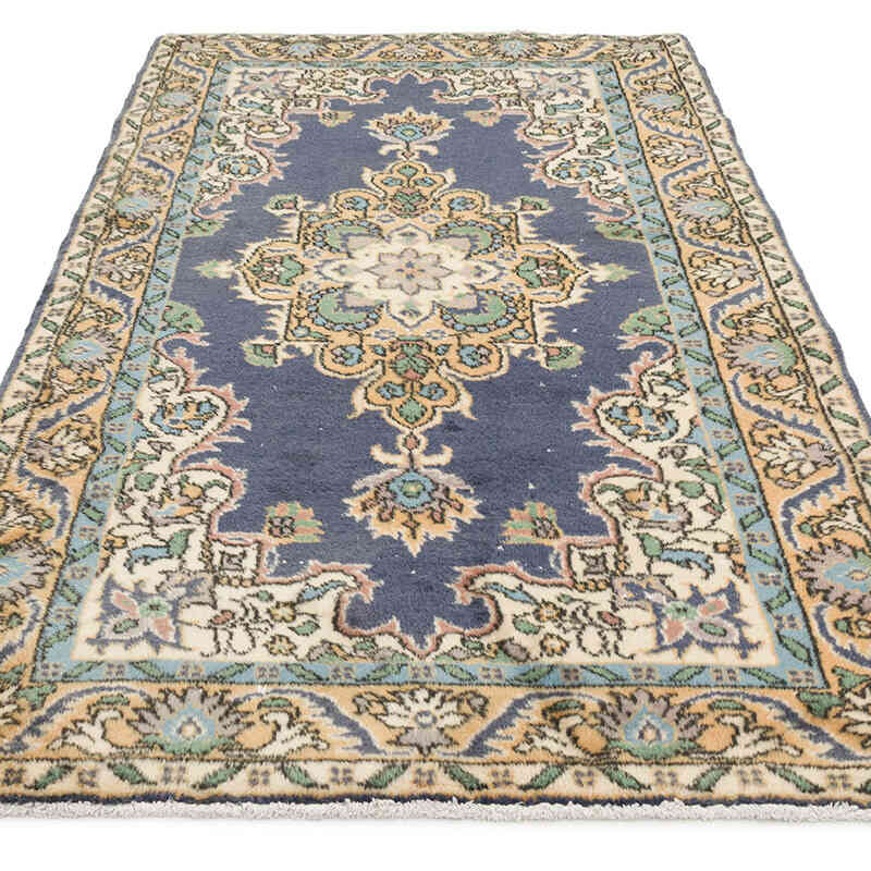 Alfombra Vintage Turca Anudada a Mano - 118 cm x 212 cm - K0075934