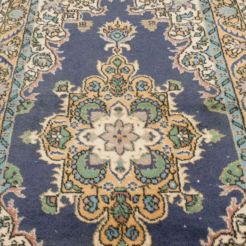 Alfombra Vintage Turca Anudada a Mano - 118 cm x 212 cm - K0075934