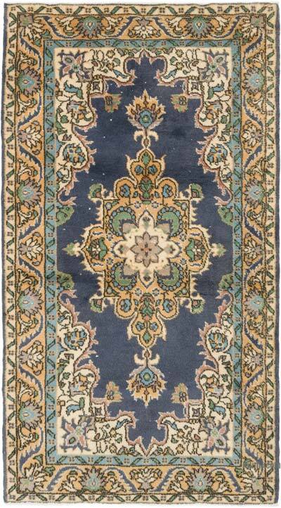 Vintage Turkish Hand-Knotted Rug - 3' 10" x 6' 11" (46" x 83")