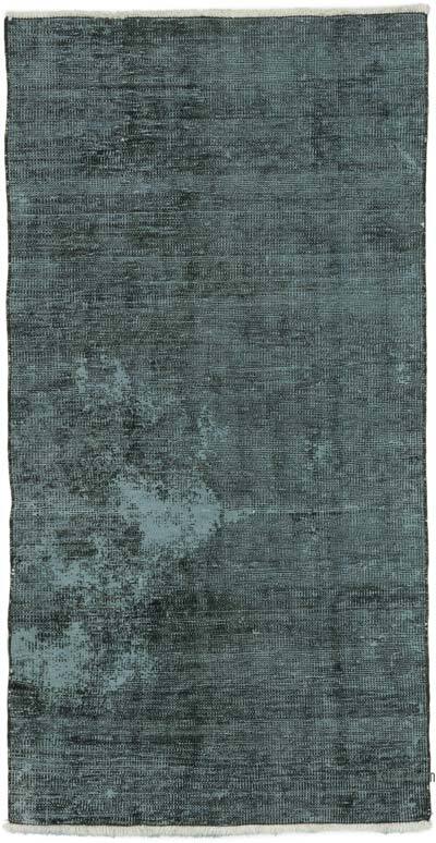 Over-dyed Vintage Hand-Knotted Turkish Rug - 2' 11" x 5' 7" (35" x 67")