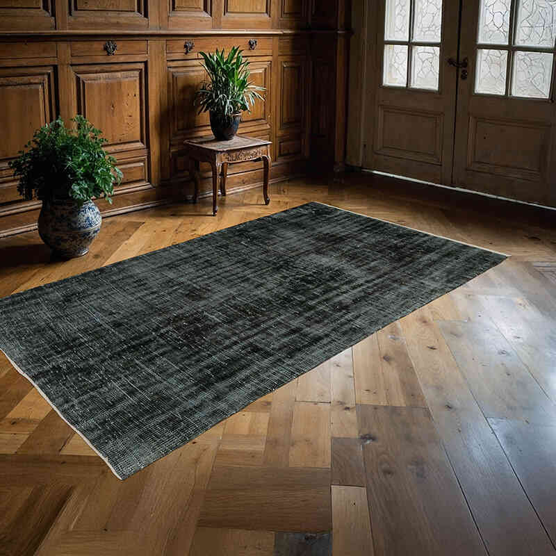 Alfombra Turca Vintage Sobre-teñida - 135 cm x 233 cm - K0075938