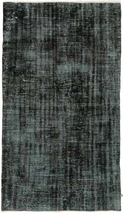 Over-dyed Vintage Hand-Knotted Turkish Rug - 4' 5" x 7' 8" (53" x 92")