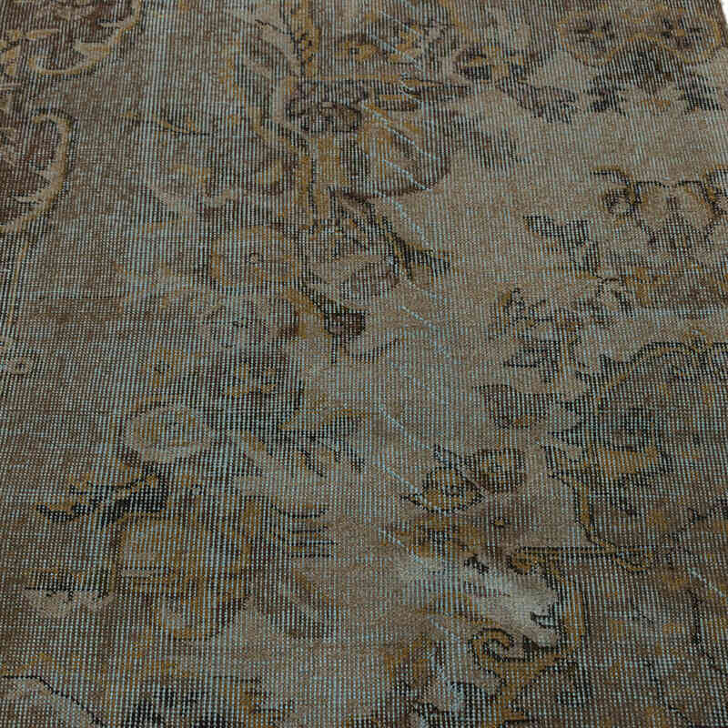 Boyalı El Dokuma Vintage Halı - 91 cm x 142 cm - K0075943