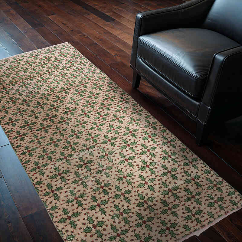 Vintage Turkish Hand-Knotted Rug - 3' 6" x 6' 8" (42" x 80") - K0075944
