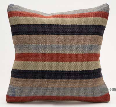 Kilim Pillow Cover - 1' 4" x 1' 4" (16" x 16")
