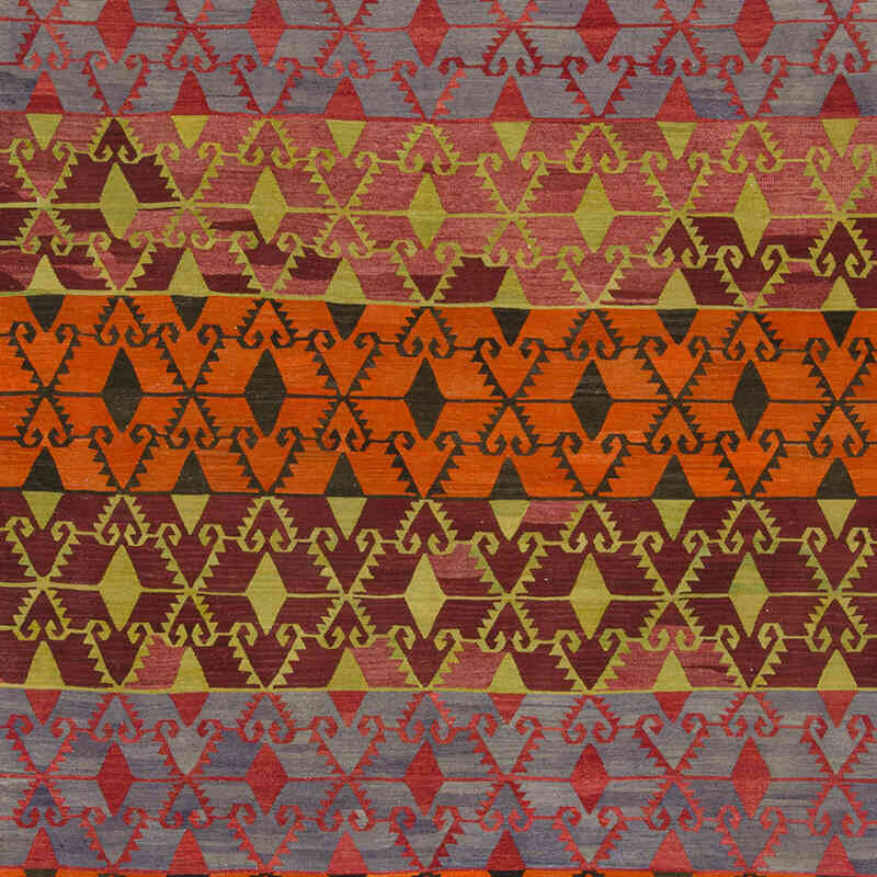 Vintage Konya Kilim Rug - 7' 9" x 14' 6" (93" x 174") - K0076098
