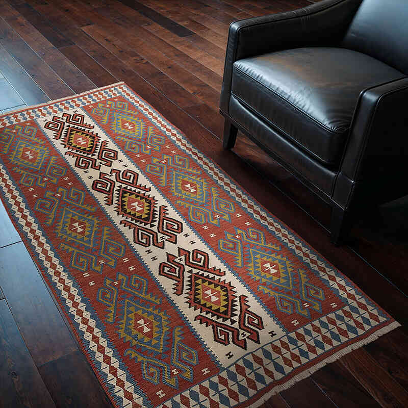 Alfombra Vintage Van Kilim - 100 cm x 184 cm - K0076125