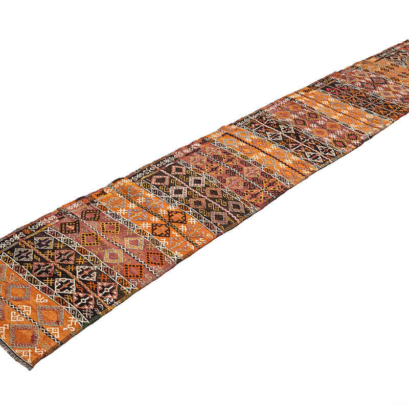 Vintage Malatya Kilim Runner - 2' 2" x 11' 1" (26" x 133") - K0076128
