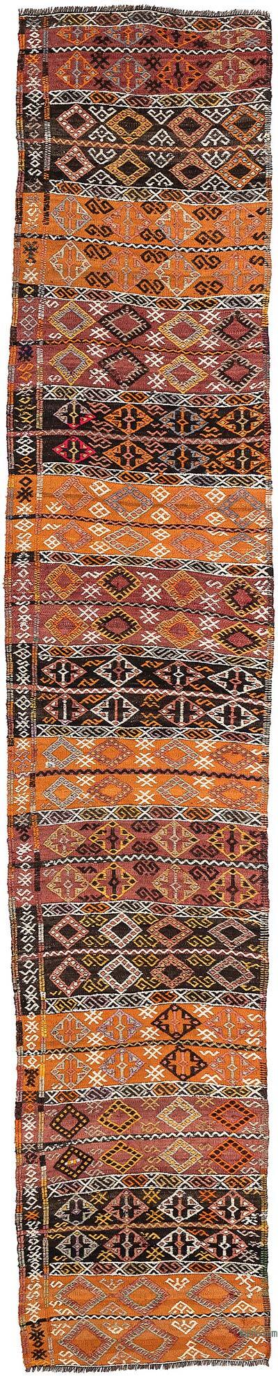 Vintage Malatya Kilim Runner - 2' 2" x 11' 1" (26" x 133")