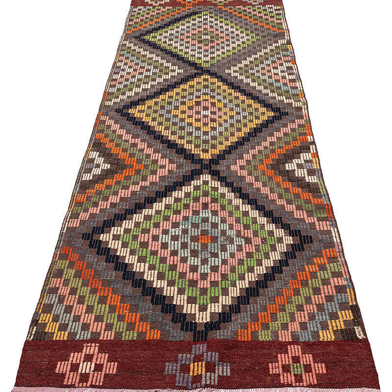 Vintage Anatolian Jijim Runner - 3' 1" x 9' 4" (37" x 112") - K0076138