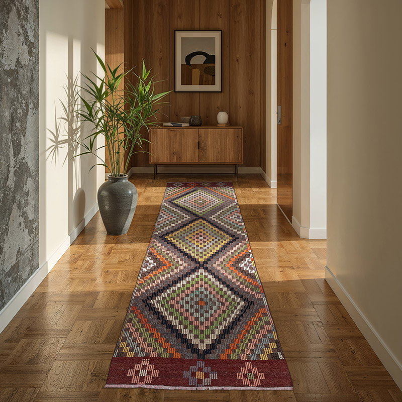 Vintage Anatolian Jijim Runner - 3' 1" x 9' 4" (37" x 112") - K0076138