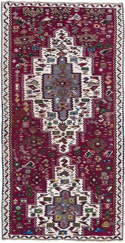 Vintage Sine Kilimi - 80 cm x 154 cm