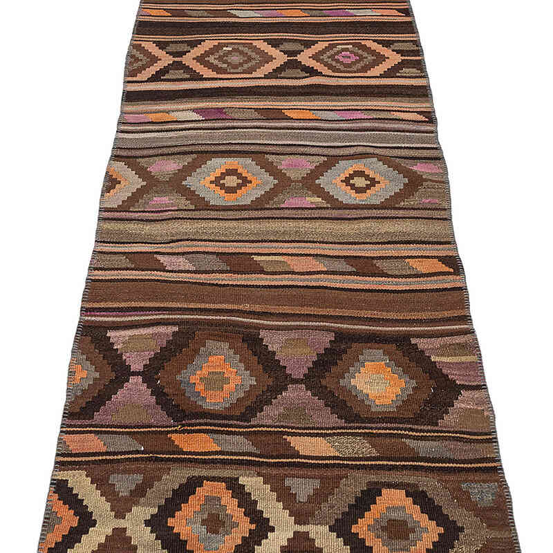 Vintage Kars Kilim Runner - 2' 5" x 9' 3" (29" x 111") - K0076157