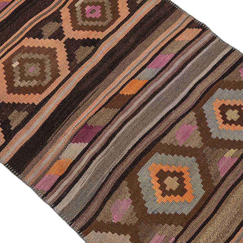 Vintage Kars Kilim Runner - 2' 5" x 9' 3" (29" x 111") - K0076157