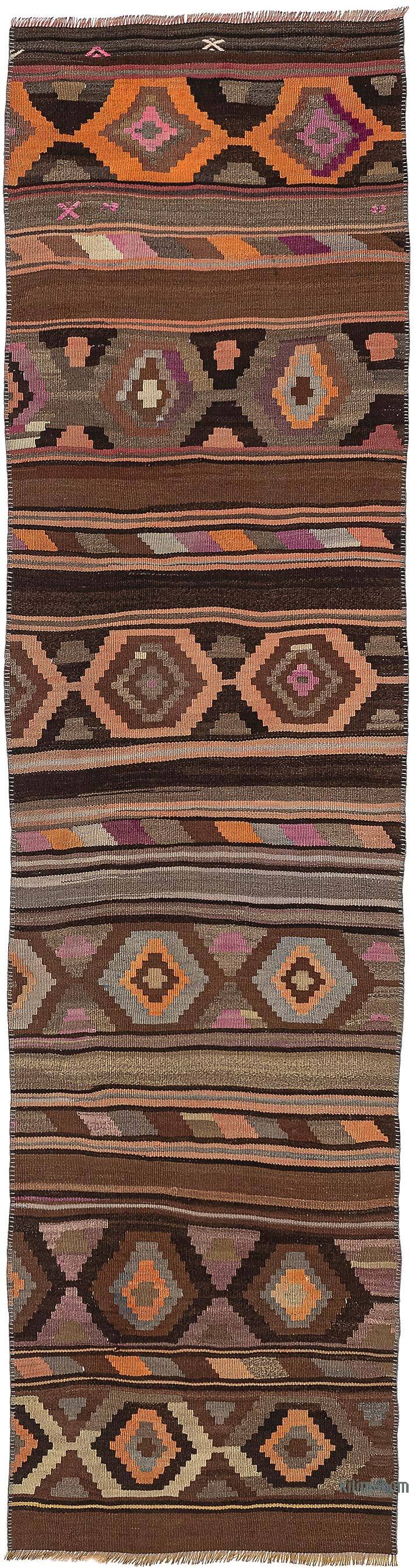 Vintage Kars Kilim Runner - 2' 5" x 9' 3" (29" x 111") - K0076157