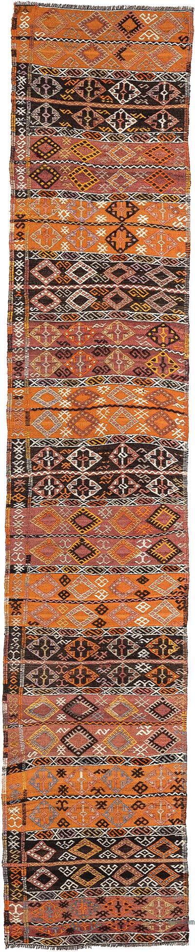 Vintage Malatya Kilim Runner - 2' 2" x 11'  (26" x 132")