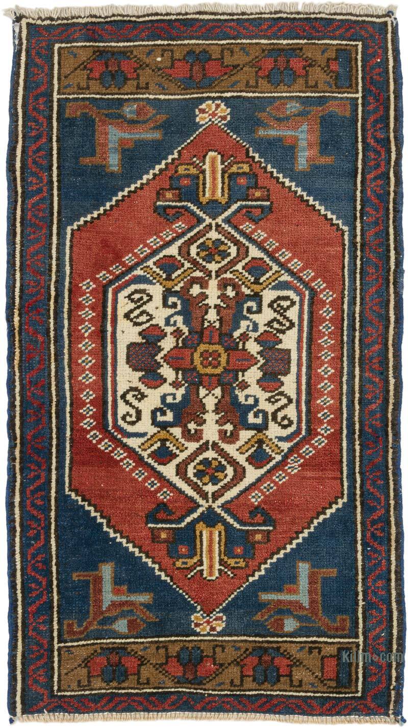 Vintage Turkish Hand-Knotted Rug - 1' 10" x 3' 3" (22" x 39") - K0076161