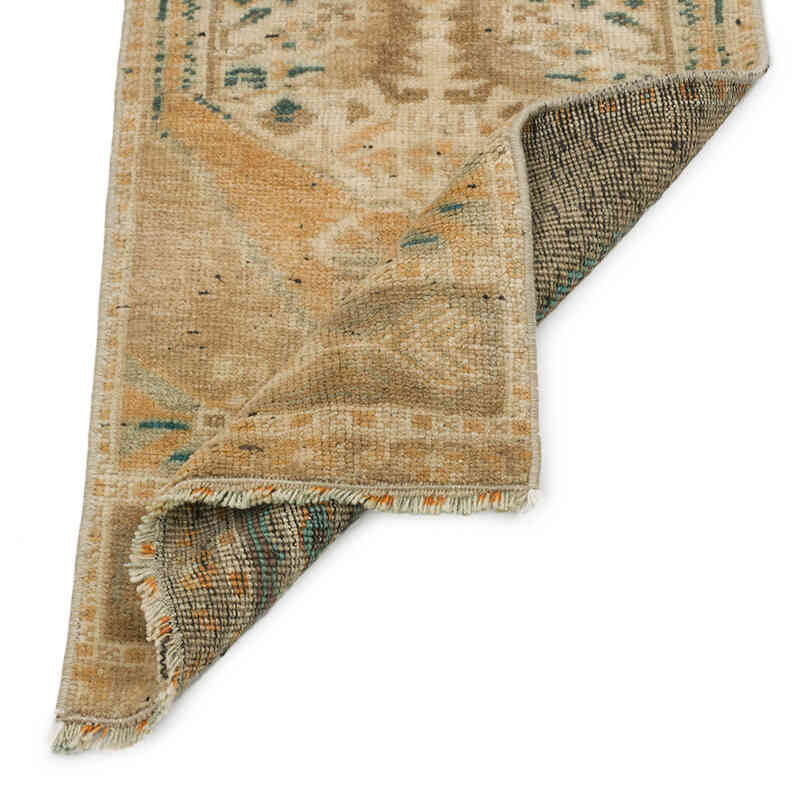 El Dokuma Vintage Halı - 40 cm x 116 cm - K0076163
