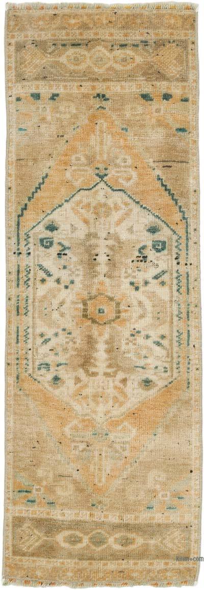 Vintage Turkish Hand-Knotted Rug - 1' 4" x 3' 10" (16" x 46")