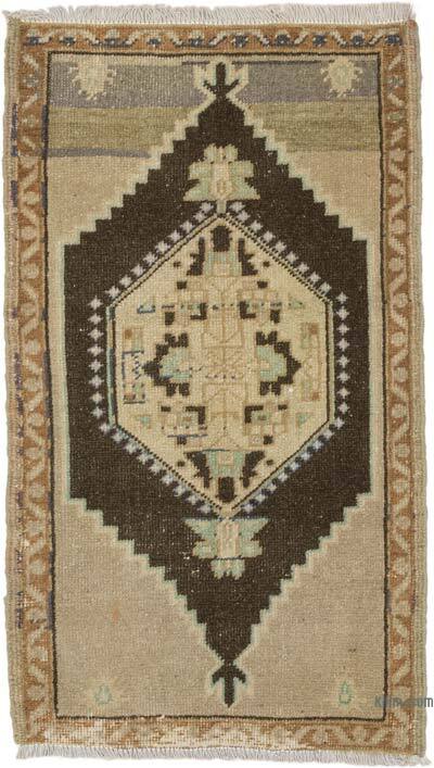 El Dokuma Vintage Halı - 54 cm x 93 cm