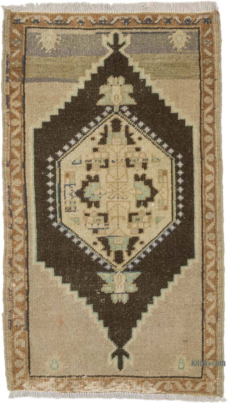 Alfombra Vintage Turca Anudada a Mano - 54 cm x 93 cm - K0076168