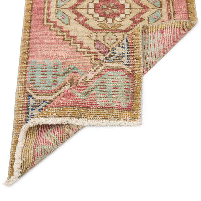 Alfombra Vintage Turca Anudada a Mano - 45 cm x 97 cm - K0076169