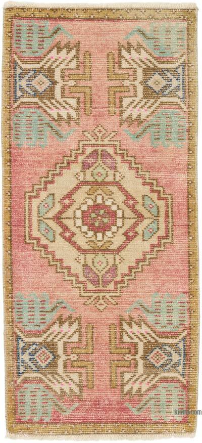 Vintage Turkish Hand-Knotted Rug - 1' 6" x 3' 2" (18" x 38")