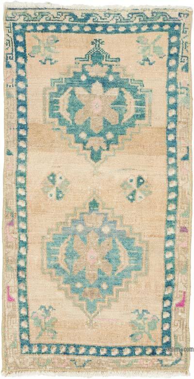 Alfombra Vintage Turca Anudada a Mano - 50 cm x 96 cm