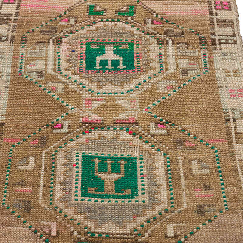 Vintage Turkish Hand-Knotted Rug - 1' 9" x 2' 6" (21" x 30") - K0076178