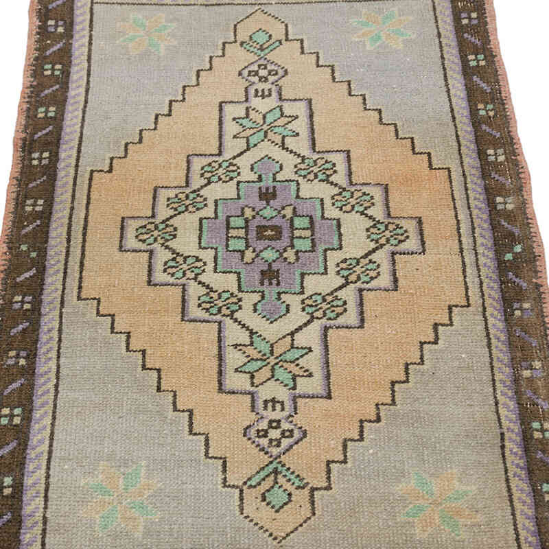 El Dokuma Vintage Halı - 46 cm x 88 cm - K0076189