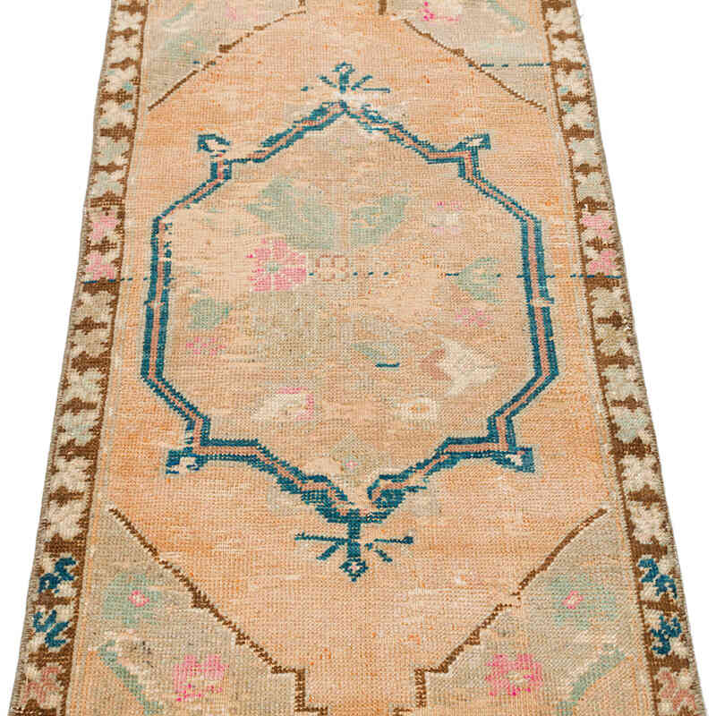 El Dokuma Vintage Halı - 50 cm x 121 cm - K0076192