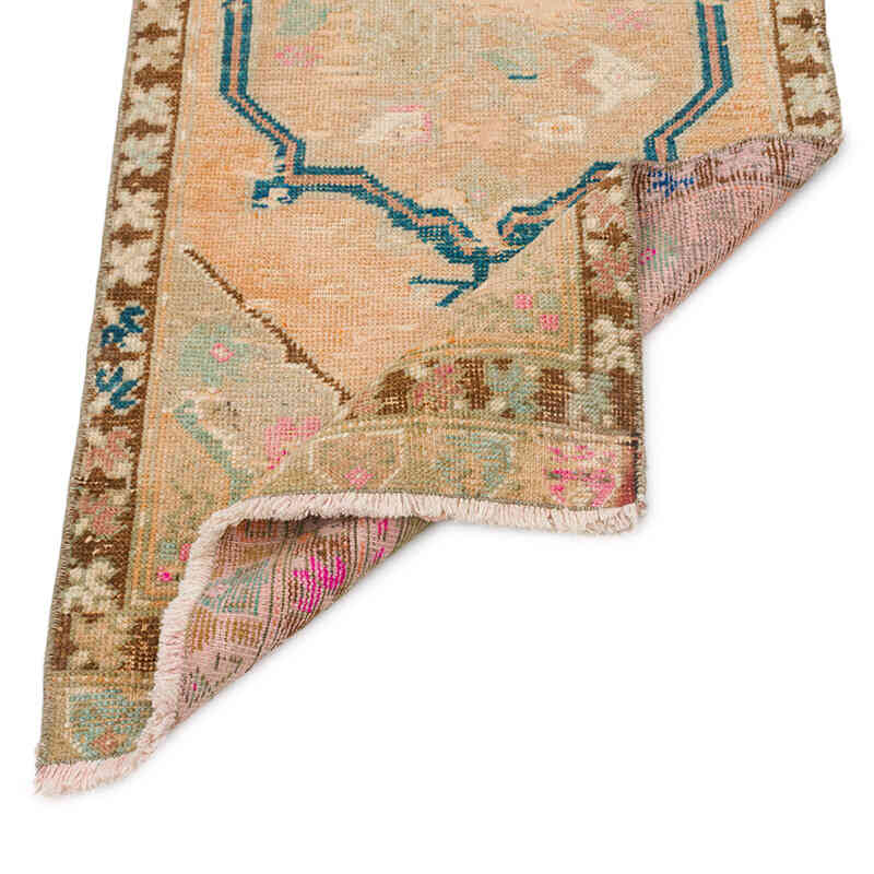 El Dokuma Vintage Halı - 50 cm x 121 cm - K0076192