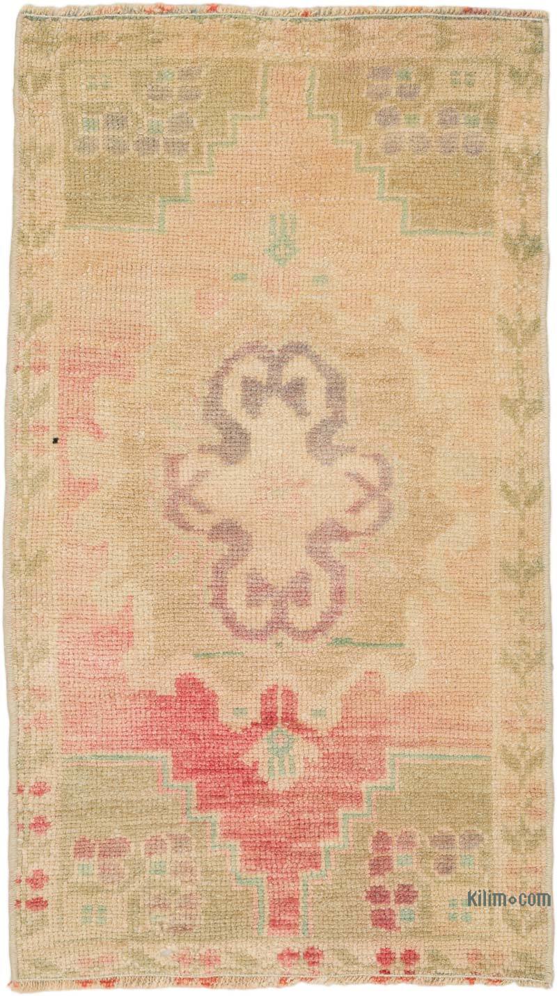 Vintage Turkish Hand-Knotted Rug - 1' 6" x 2' 9" (18" x 33") - K0076194