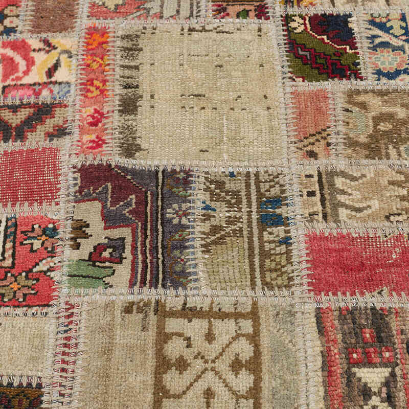 Patchwork El Dokuma Halı - 62 cm x 84 cm - K0076196