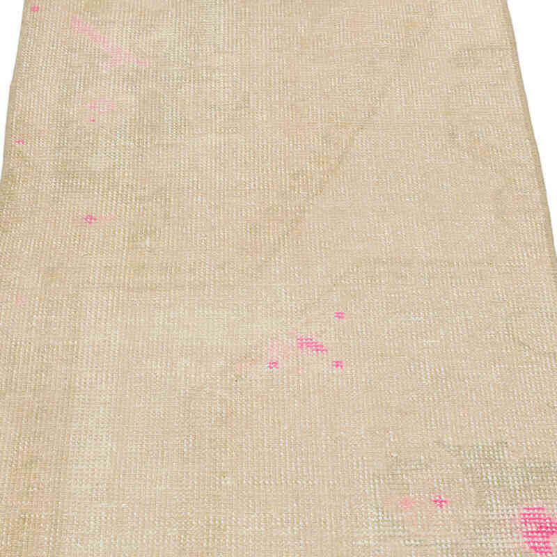 El Dokuma Vintage Halı - 60 cm x 119 cm - K0076197